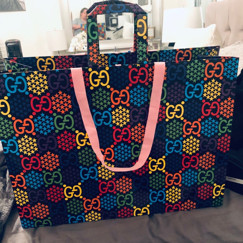 Authentic Gucci shopping bag.